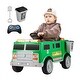 preview thumbnail 3 of 7, 12V Ride-On Car with Trash Bin and Parental Remote Control - 37" x 23" x 23"