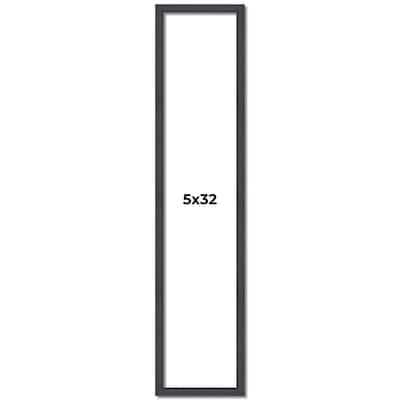 5x32 Frame Brown Solid Wood Picture Frame - Complete Modern Photo