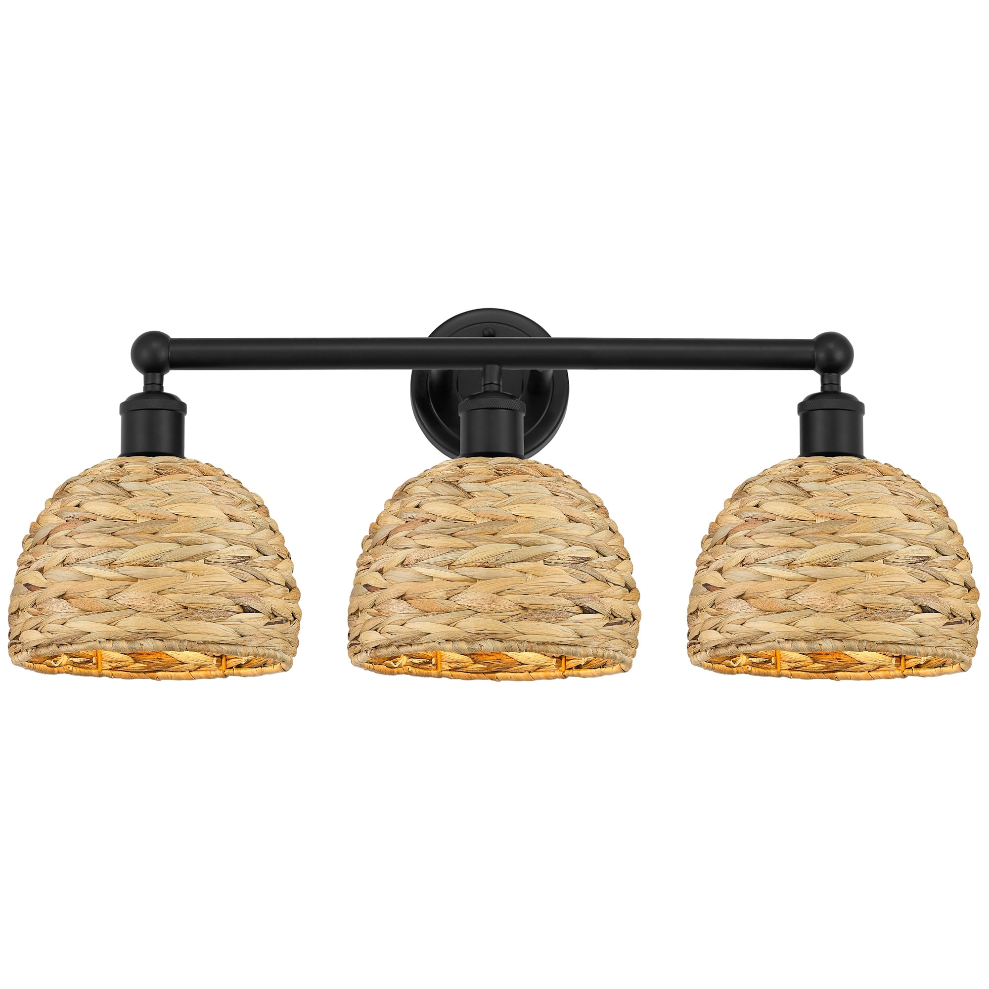 Innovations Lighting 616-3W-11-26 Woven Rattan Vanity Woven Rattan 3