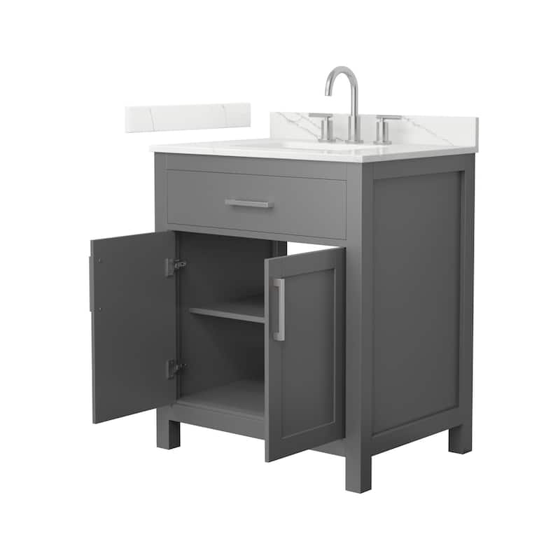Wyndham Collection WCG2424-30S-QTZ-US3MXX Beckett 30" Free Standing