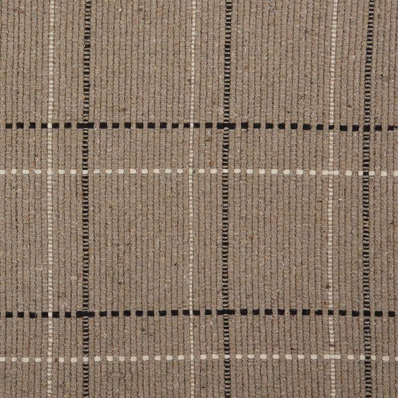 DII French Blue Variegated Plaid Recycled Yarn Rug (Set of 2) - Big