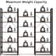 Large Triple Wide 5-Shelf Etagere Bookcase