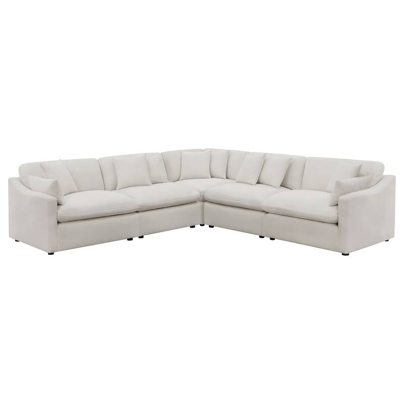 Hobson 5-Piece Upholstered Modular Sectional Sofa
