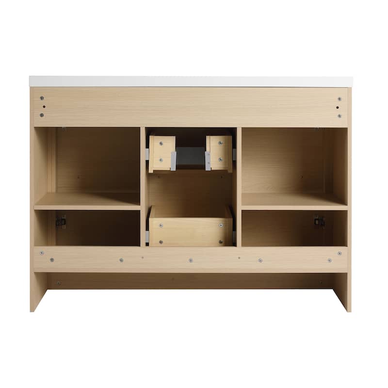 Malwee 24"/30"/36"/48"/60" Bathroom Vanity with Sink, FreeStanding Vanity with Soft Close Door and Drawer