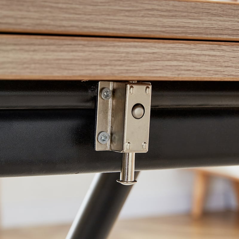 GDFStudio Tharion Wood Lift Table with Multifunctional Adjustable Design