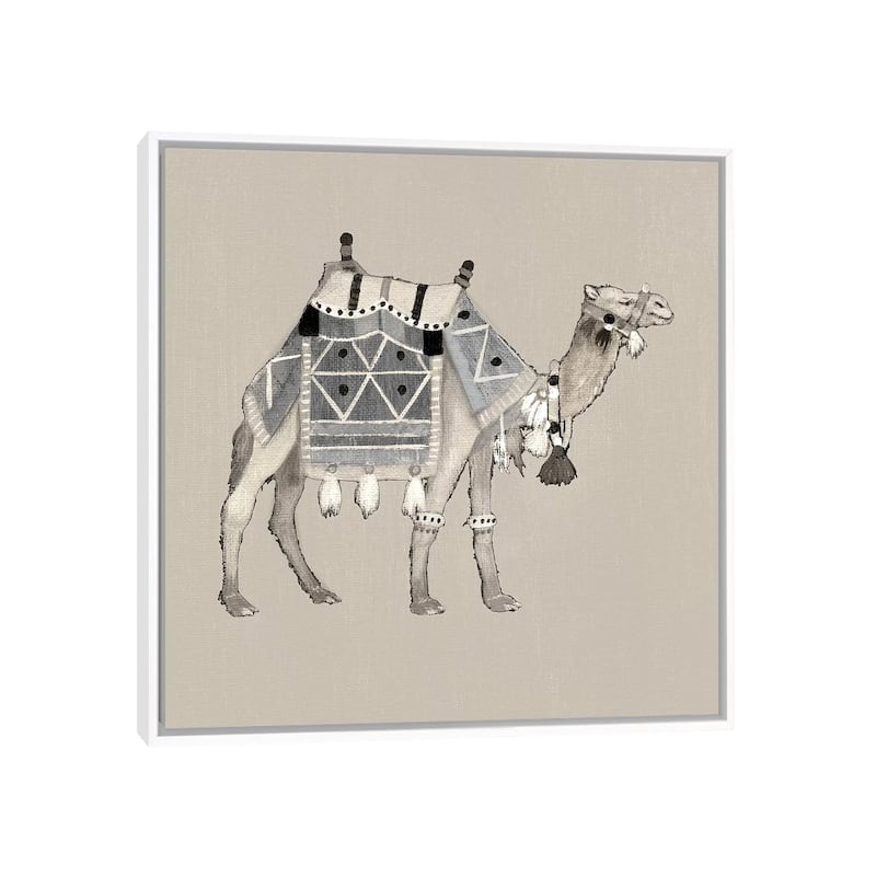iCanvas "Exotic Camel I" by Tava Studios Framed - White - 26x26