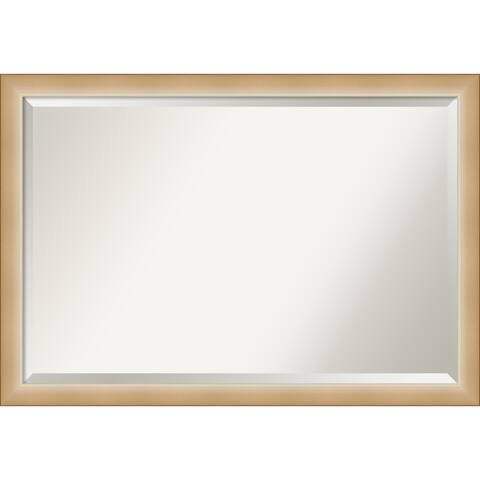 Beveled Bathroom Wall Mirror - Eva Narrow Frame