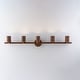 preview thumbnail 31 of 33, 4-Light Walnut Wood Grain Adjustable Linear Track Light 39.4in