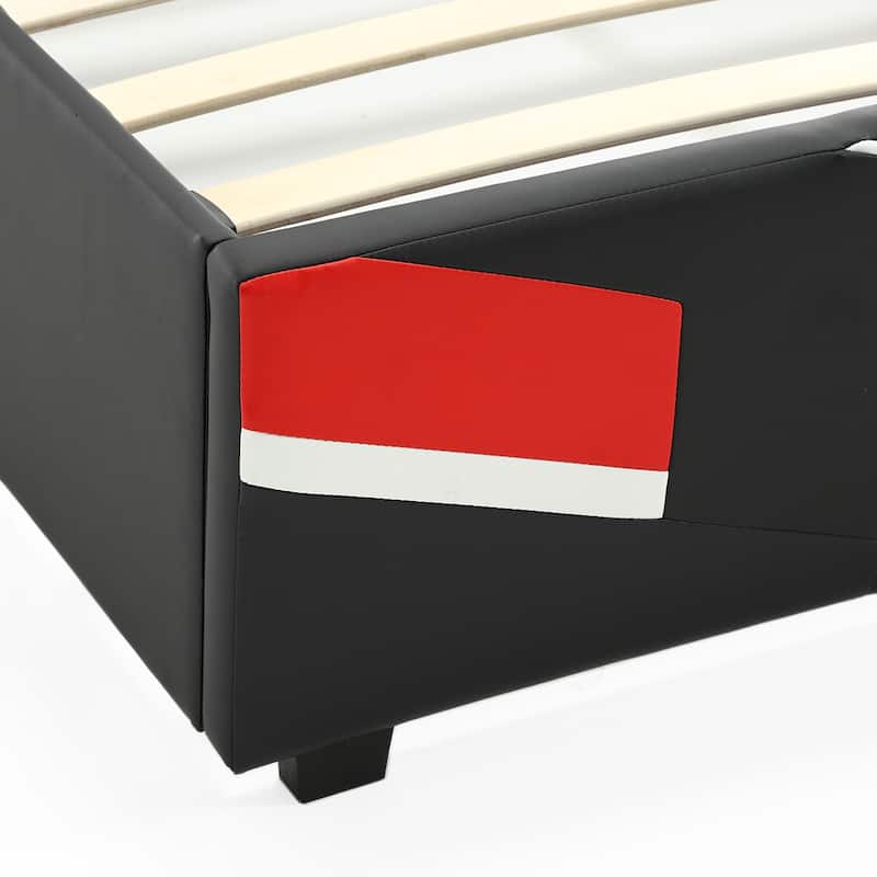 X Rocker Orion eSports Gaming Bed Frame, Black/Red, Twin