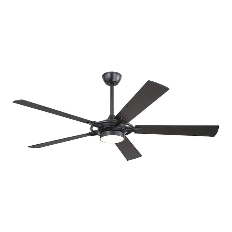 MLiAN 60 In. 5-Plywood Blades Indoor Ceiling Fan with Light Kit and Remote