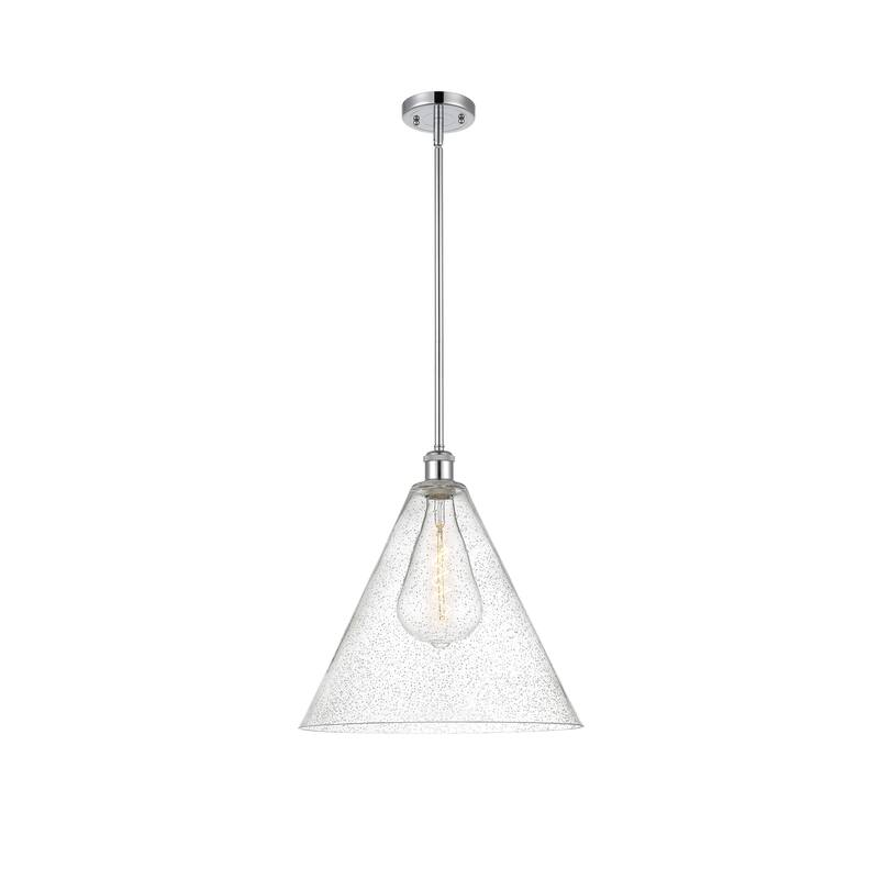 Innovations Lighting Berkshire 1 Light 16" Pendant - Polished Chrome/Seedy