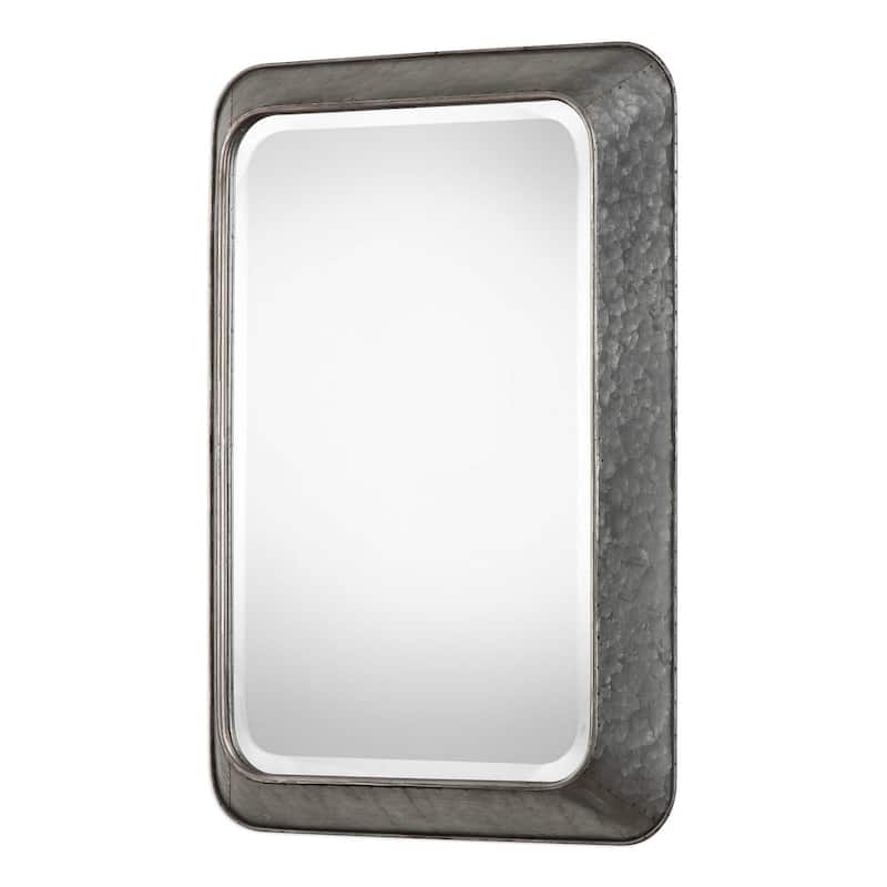Beveled Rectangular Wall Mirror - Silver - 30.25"