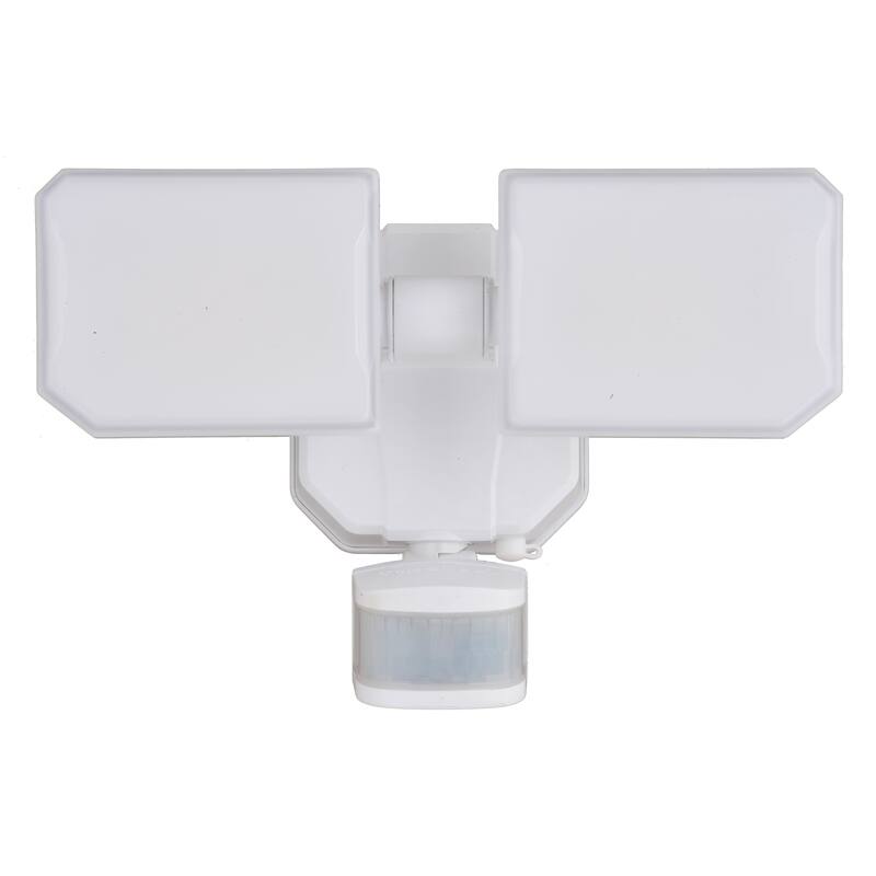 Solar Powered Outdoor Security LED Flood Light White, Motion Sensor, Dusk to Dawn, Battery Backup