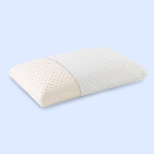 slide 1 of 6, Subrtex Natural Latex Foam Pillow with Washable Cover Medium-Soft - Standard