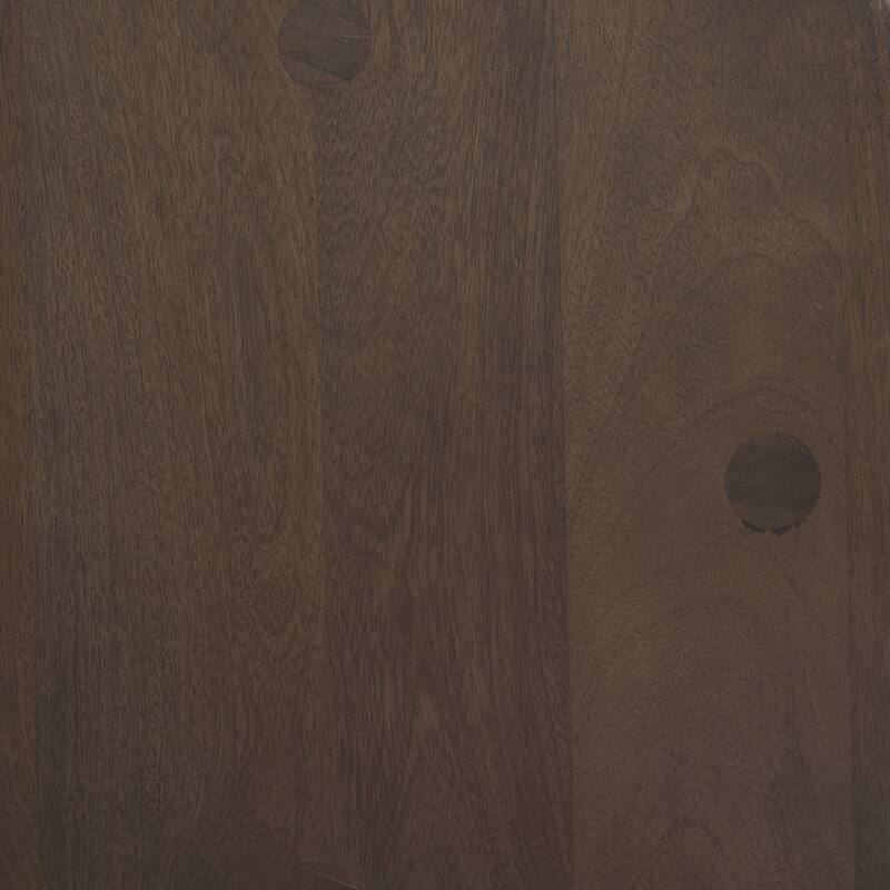 Weldon Dark Brown Wood w/ Matte Black Metal Counter Stool - 16.0L x 16.0W x 26.0H