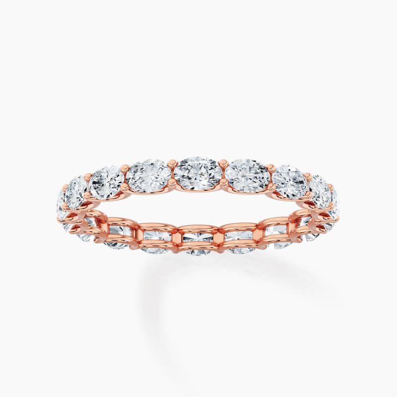 Auriya 14k Gold Oval East-West Lab Grown Diamond Eternity Band 1.80 - 8.25 ct. tw. (F-G, VS)