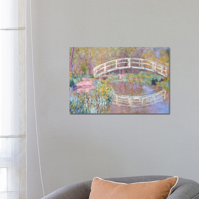 iCanvas "Bridge in Monet's Garden, 1895-96 " by Claude Monet Canvas Print - 18x26x1.5