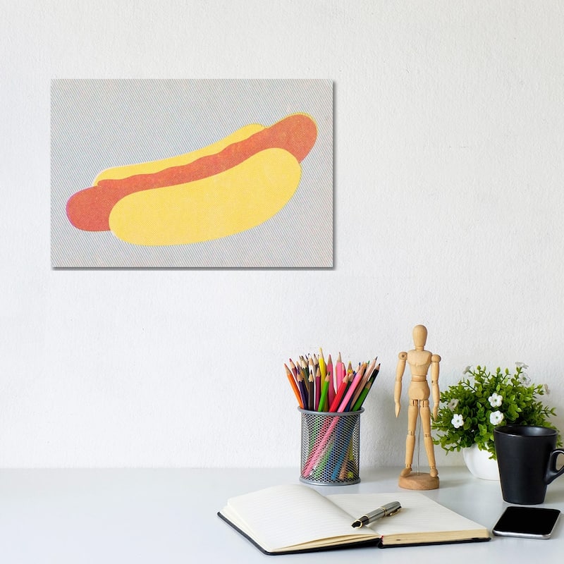 iCanvas "Hot Dog" by Joseph McDermott Canvas Print - 8x12x0.75