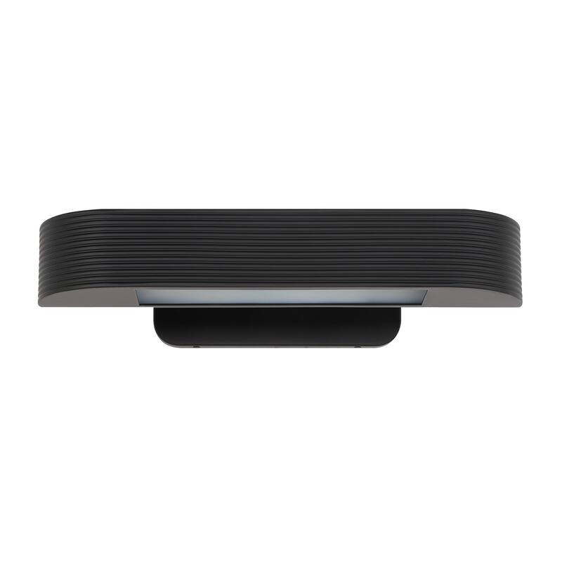 Saba 4.5" Height Wall Sconce, Black - 18 x 4.5 x 8.25
