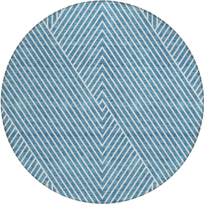 HomeRoots Geometric Transitional Rectangle Outdoor Rug
