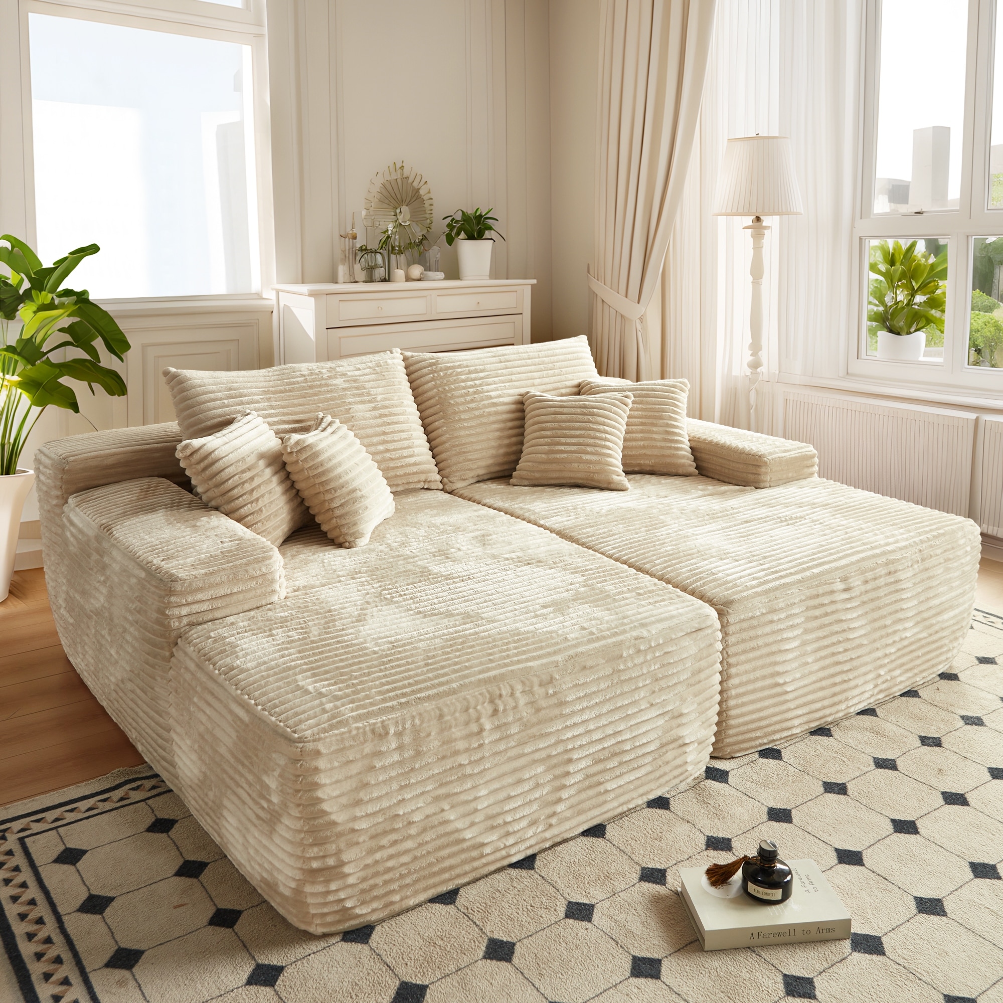 Chaise lounge plush top