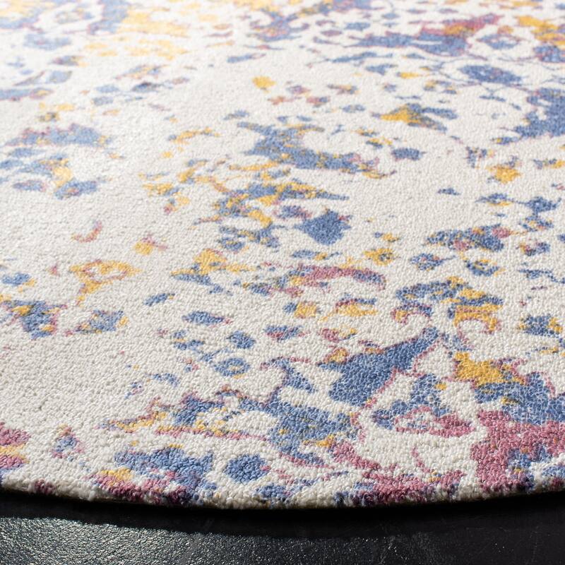 SAFAVIEH Hand-knotted Expression Erza Vintage Boho Abstract Wool Rug