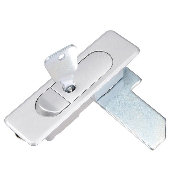 Electric Cabinet Panel Cam Lock Push Button Pop Up Door Lock w Key Frosted 2pcs