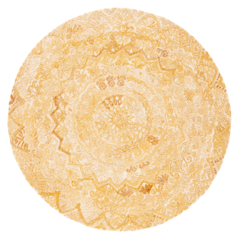 SAFAVIEH Handmade Marquee Genta Modern Medallion Wool Rug