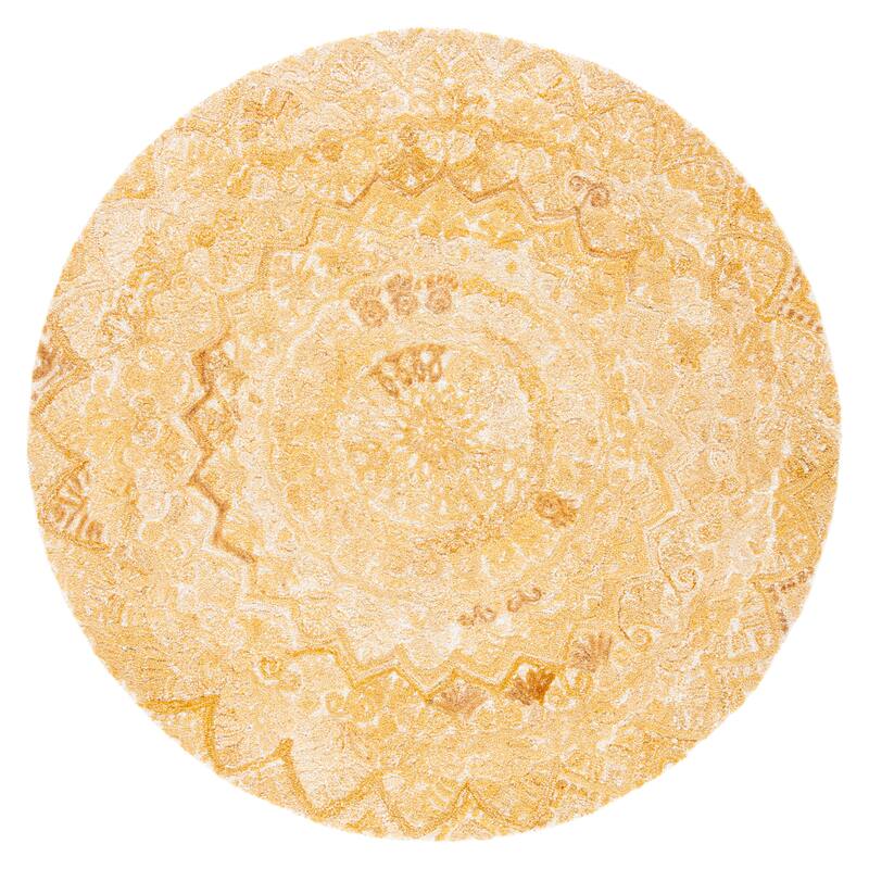 SAFAVIEH Handmade Marquee Genta Modern Medallion Wool Rug