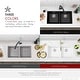 preview thumbnail 42 of 43, STYLISH Dual Mount 33" Double-Bowl Composite Granite Kitchen Sink - 33" x 18" x 9.5"