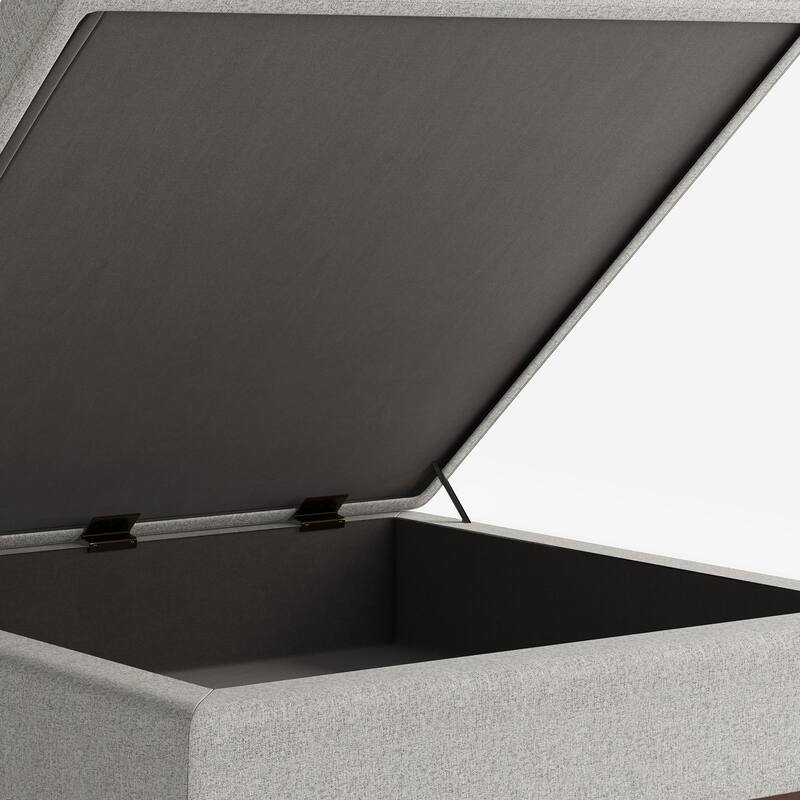 Square Coffee Table Storage Ottoman