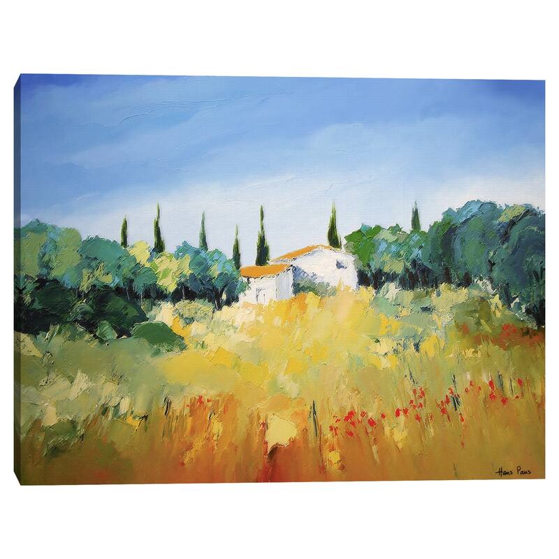 Landscape Tuscany by Hans Paus Canvas Art Print