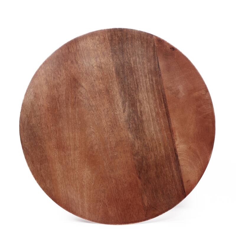 Christopher Knight Home 3-Legged Mango Wood Round End Table