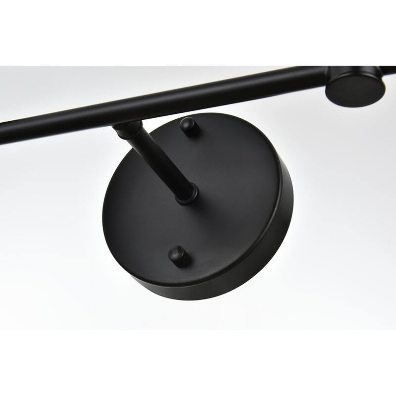 Jaelyin 1 Light Black and Clear Bath Sconce