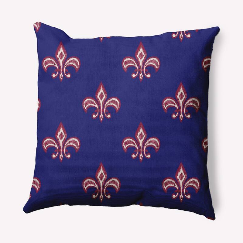 Fleur de Lis Decorative Throw Pillow