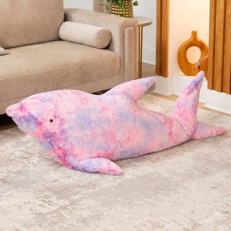 Raven-Symoné Finn the Shark Sea Buddy Large Kids Stuffed Animal Bean Bag and Pouf