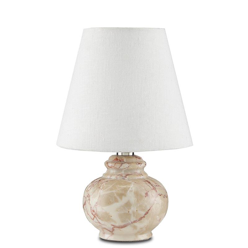 Currey & Company Piccolo Tan Mini Table Lamp - 9"h x 6"dia