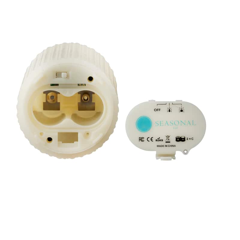 Fine Ribbed Motion Flameless Candle 3x5 White