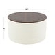 preview thumbnail 5 of 59, HomePop Round Storage Ottoman table with Wood Top