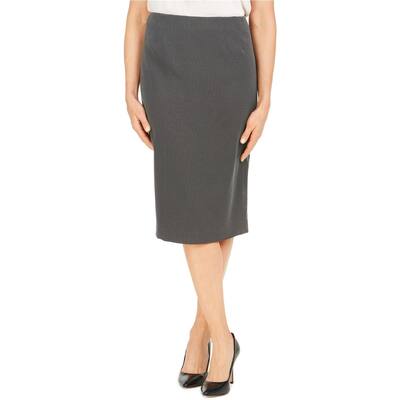 Kasper Womens Pin Dot Pencil Skirt, Black, 6