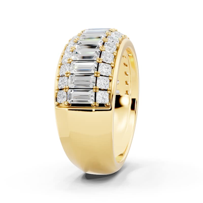 Auriya 14k Gold 2 1/2ctw Lab Grown Diamond Anniversary Ring (E-F VS)