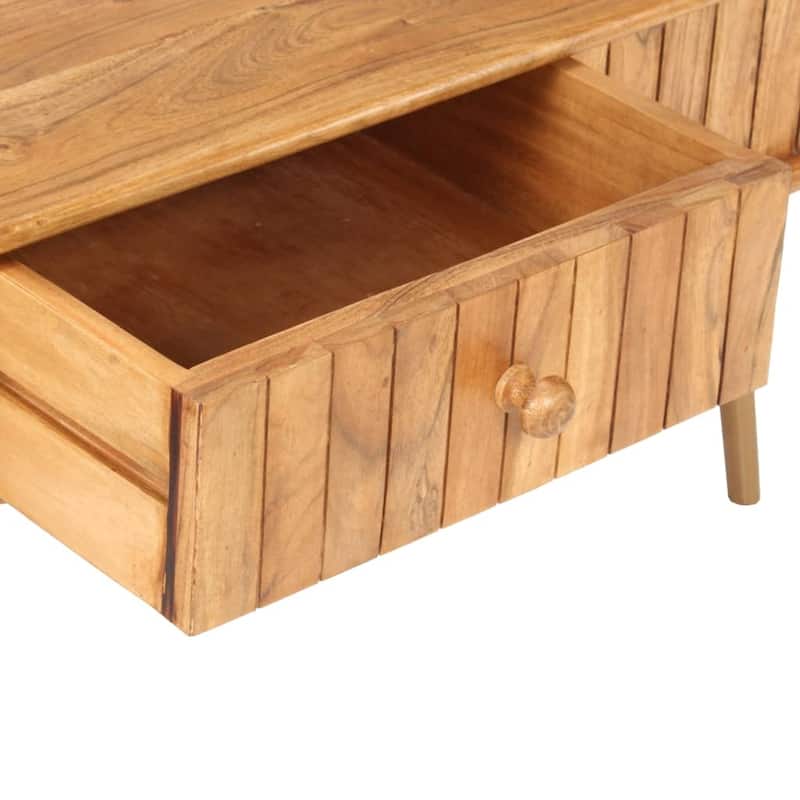 vidaXL Coffee Table 39.4"x19.7"x15.7" Solid Acacia Wood