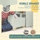preview thumbnail 4 of 7, HOMCOM Kids Bookcase Multi-Shelf Rack Organizer with Storage Drawer for Books, Playroom, Pale Green