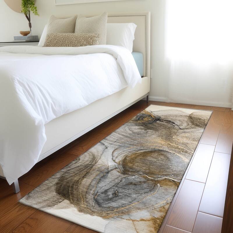 Varo Contemporary Abstract Weather Resistant Classic Meets Modern Outdoor Rug