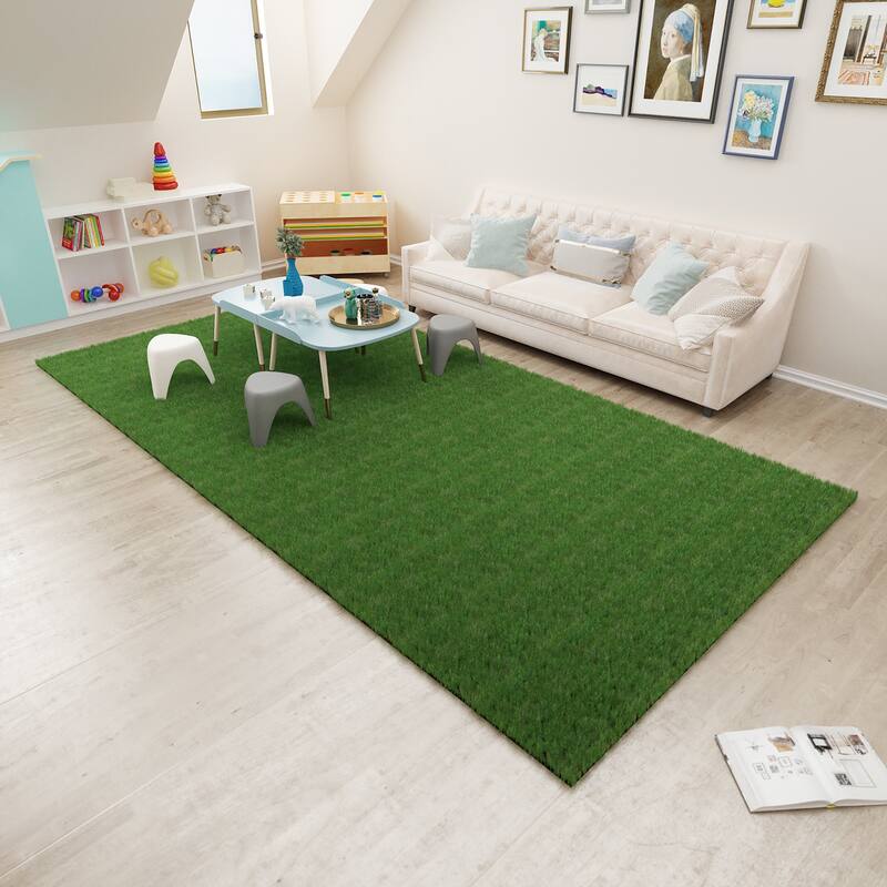 Realistic Artificial Grass Turf Indooor /Outdoor Area Rug