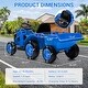 preview thumbnail 24 of 22, Kids Ride on Tractor with Trailer