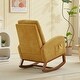 preview thumbnail 18 of 75, Upholstered Rocking Chair Nursery Chair with High Back and Side Pocket