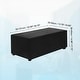 preview thumbnail 33 of 55, Stretch Foot Stool Cover Rectangular Square Foot Stool Slipcover Black - 32.68"-39.76"