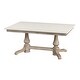 preview thumbnail 2 of 4, Danielle Rectangular Genuine Marble and Wood Dining Table