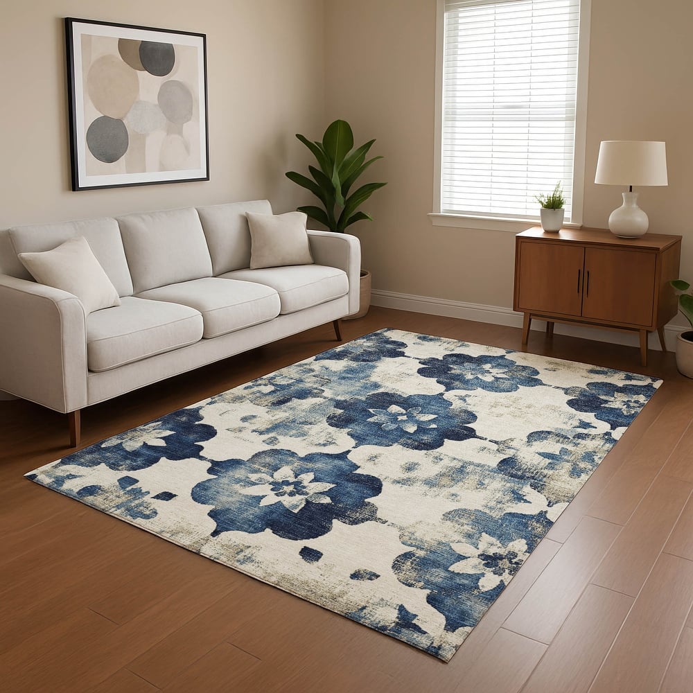 Premium Washable Super Soft Modern Floral Mayfield Rug